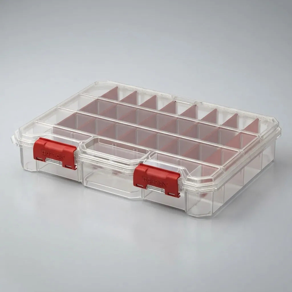 Gavetero Organizador Plastico Divisiones Tornillos Qbrick L