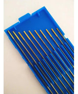 5 Electrodos Tig Tungsteno 2.4mm X 175mm Punta Dorada Wolfer