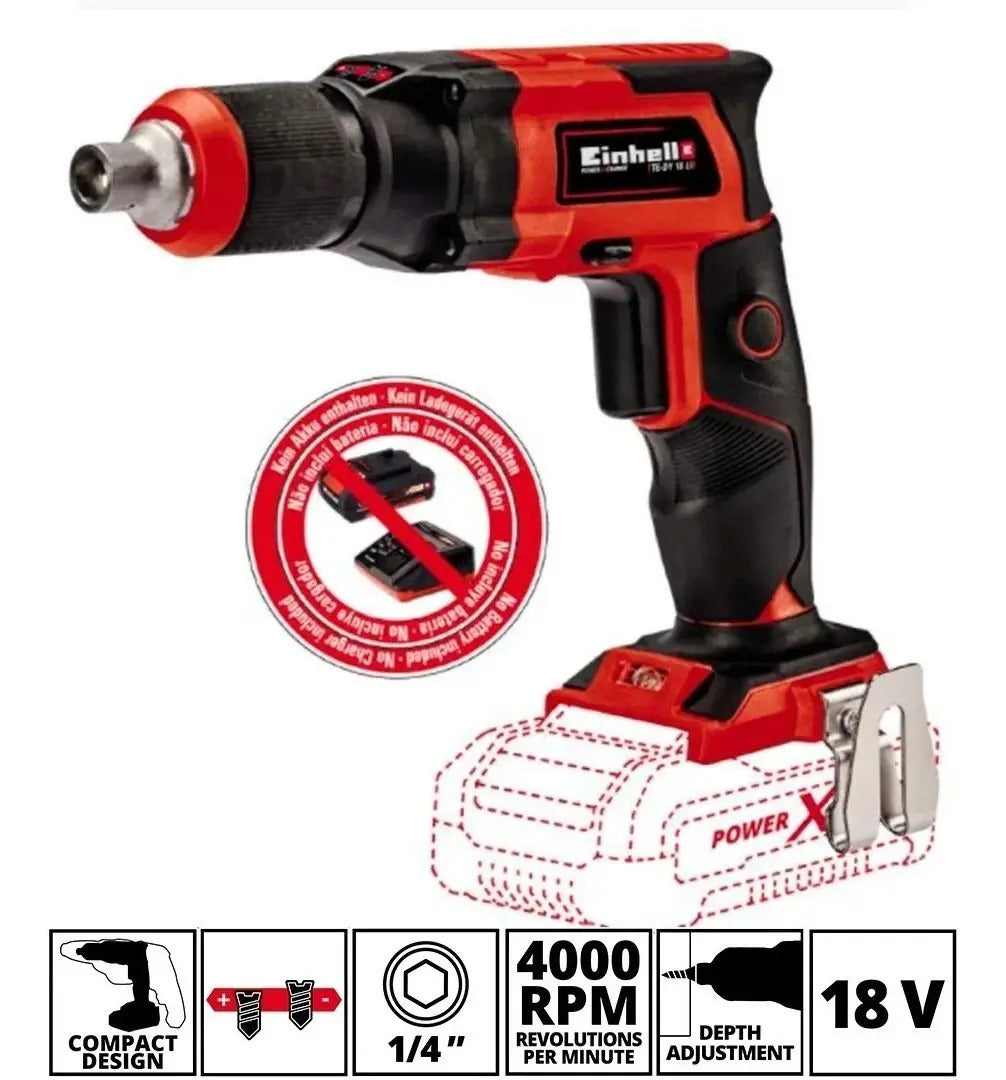 Combo Taladro Para Durlock Te-dy 18 Li + Batería Einhell