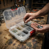 Gavetero Organizador Plastico Tornillos Divisiones Qbrick M