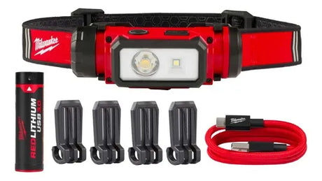 Linterna De Led Tipo Minero Usb Milwaukee 600 Lumen 2163-21
