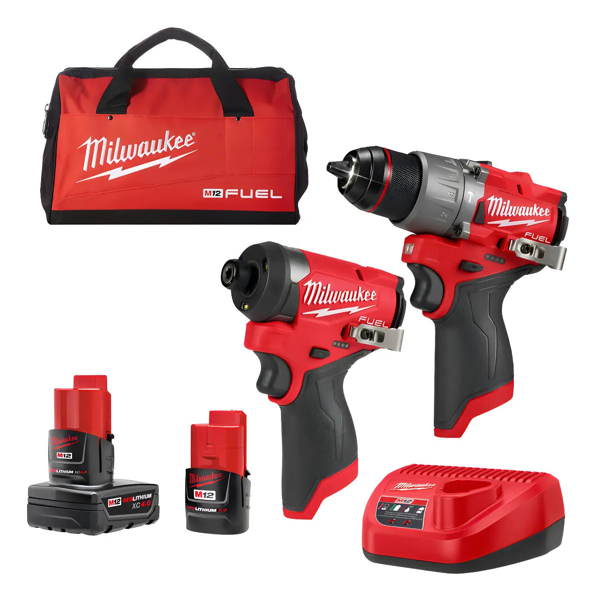 Taladro Percutor Y Atornillador Fuel 12v Milwaukee 3497-259a