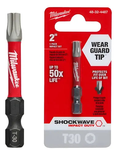 Punta Torx (1 Unidad T30 50,8mm) Milwaukee 4832-4487
