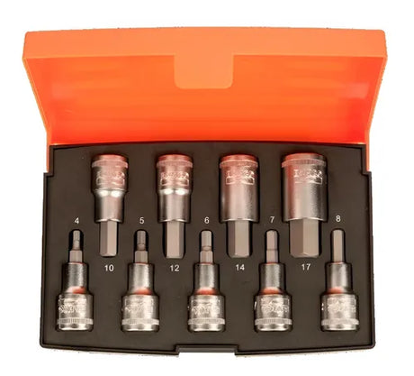 Set Bocallaves Tubo Allen Encastre 1/2 S9hex Bahco 9 Unida