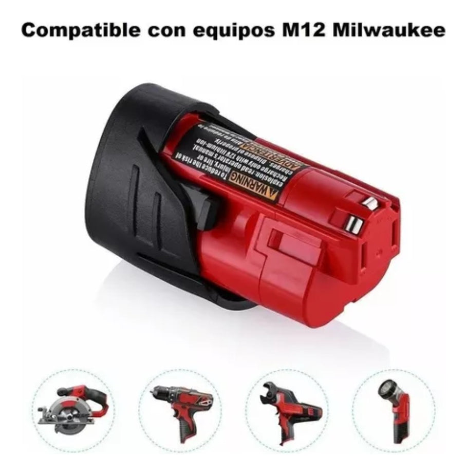 Batería M12 Ion Litio 2Ah. Red Lithium Milwaukee 4811-2420 2
