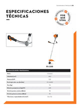 Desmalezadora Profesional 2T de 2HP con Arnés Stihl FS-230