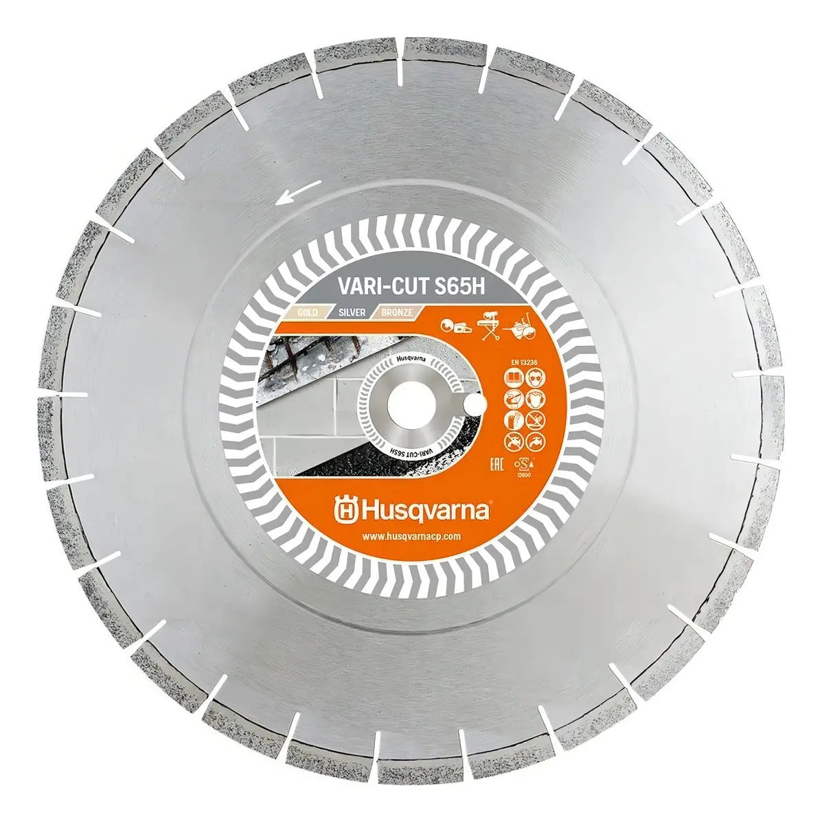 Disco Diamantado Husqvarna Vari-cut S65h 350 Mm 14 Asfalto