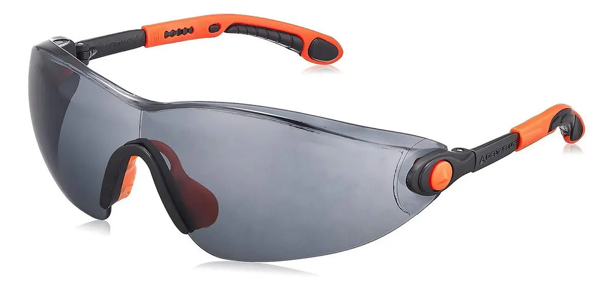 10 Anteojos De Seguridad Delta Plus Vulcano Oscuro Uv400