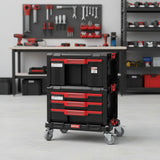 Carro Y Cajas Porta Herramientas Qbrick Modular 4 Cajones