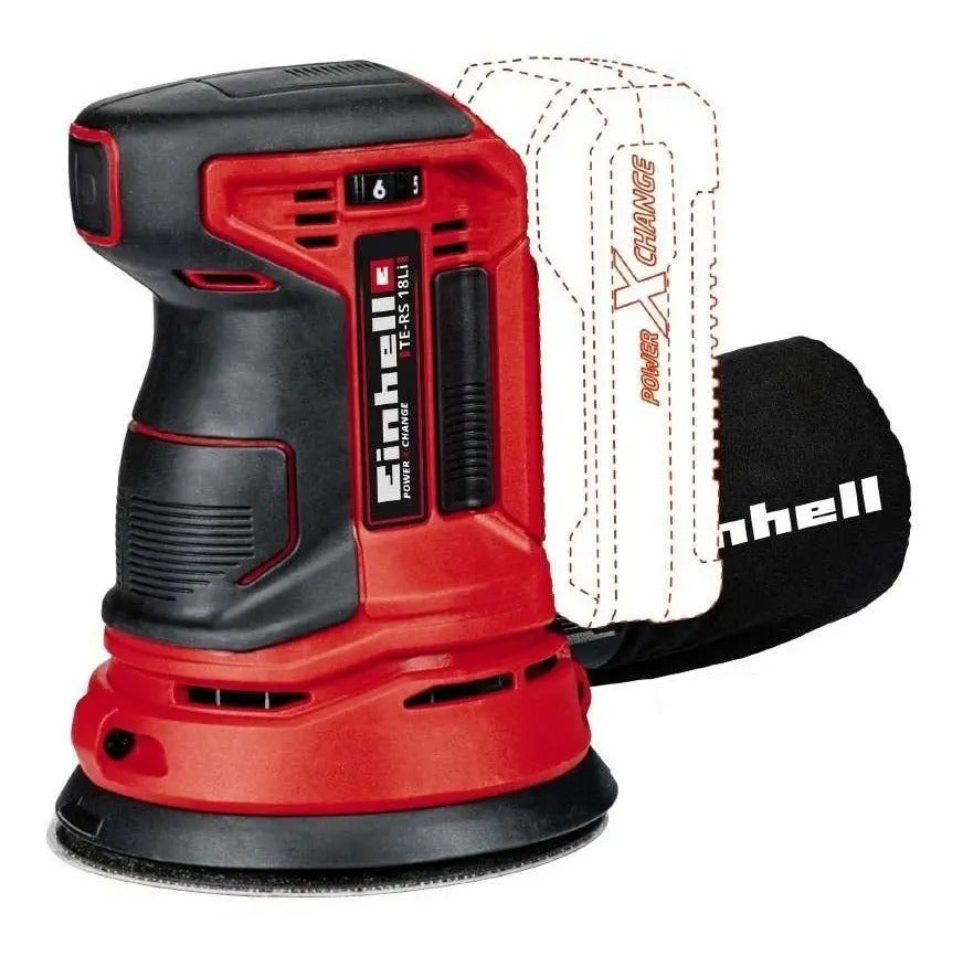 Lijadora Inalambrica 18v Orbital D Palma Einhell Kit Bateria