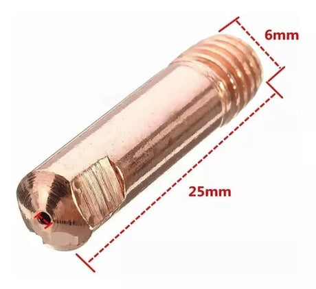 Punta Pico Tubo De Contacto 150 Amp 0,6 Mm Wolfer Mig Pico 150 0 6 Mm