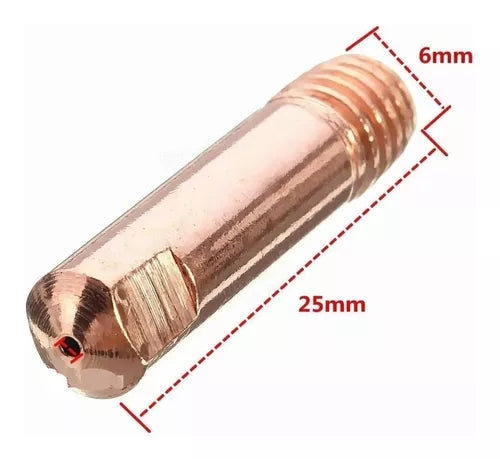 Punta Pico Tubo De Contacto 150 Amp 0,6 Mm Wolfer Mig Pico 150 0 6 Mm