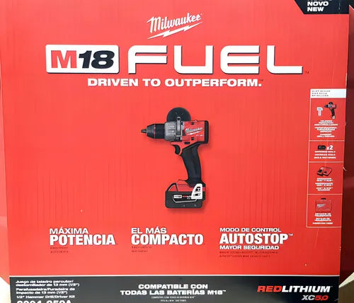 Kit Taladro Percutor Atornillador M18 Fuel Milwaukee 2904-259A (4 Gen)