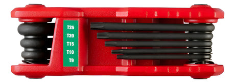 Juego de 8 Llaves Torx Plegables T9-T40 Milwaukee 4822-2184 1