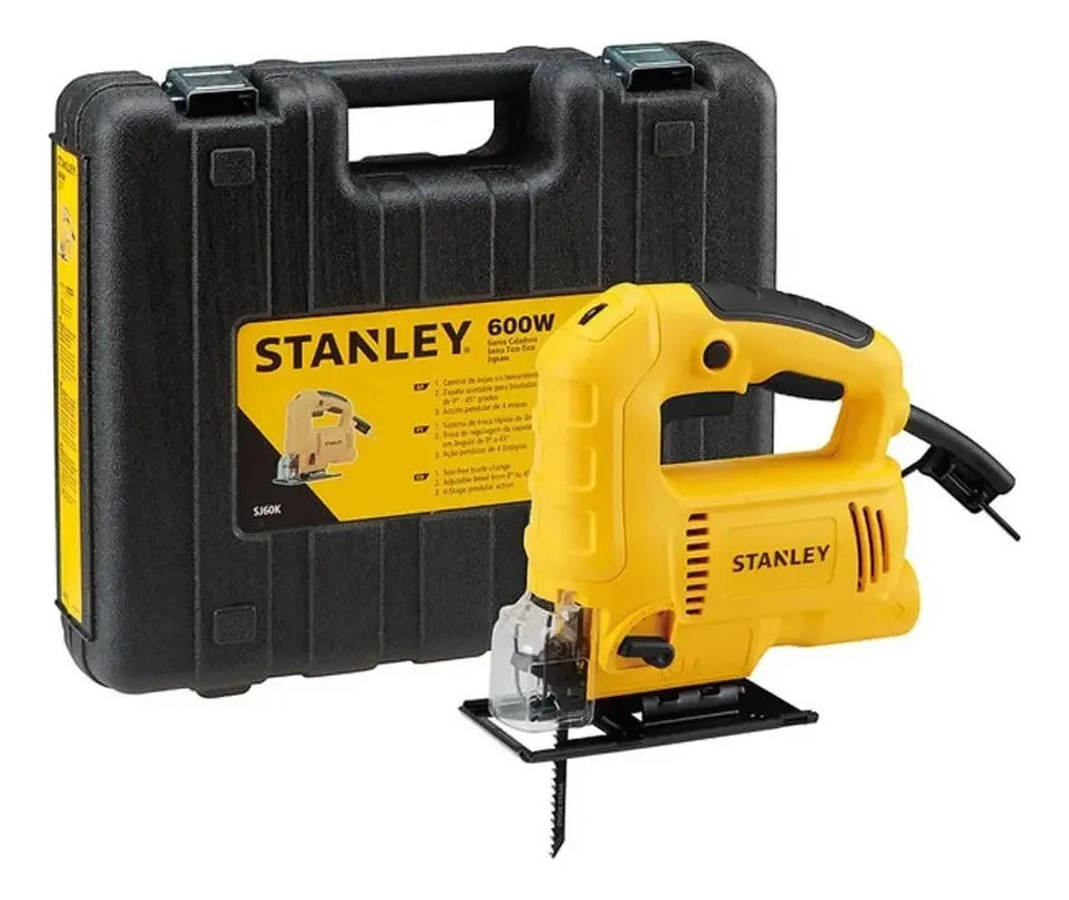 Sierra Caladora Stanley 600w Ingletadora Madera Sj60k-ar