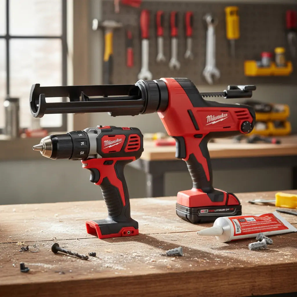 Combo Milwaukee Pistola Silicona + Talad