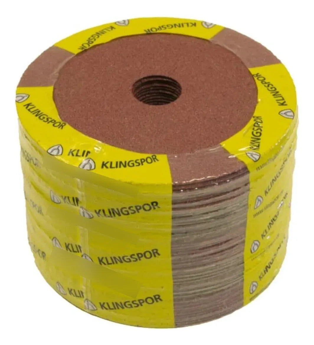 Discos De Fibra Klingspor Cs 561 115x22 Mm Grano 120 X50u