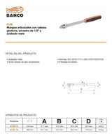 Mango Articulado Fuerza Bahco 704 Mp 1/2 Largo 38cm
