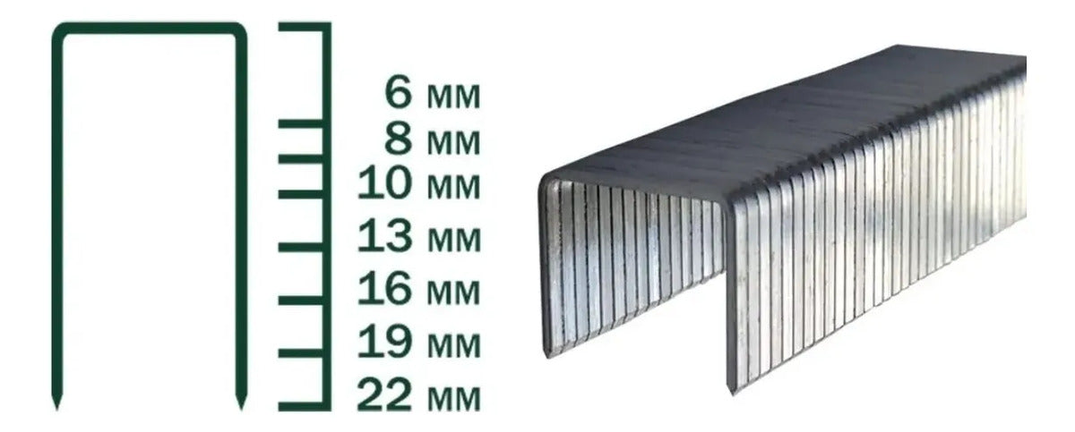 Grampas 10mm T50 / Tipo G Wolfer  Acero Galvanizado X 5000u