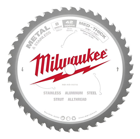 Disco para Metal de 42 Dientes 8'' 203mm Milwaukee 48404515 1
