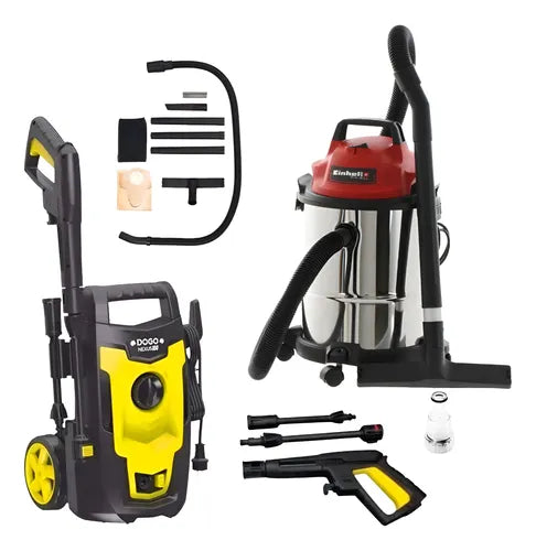 Combo Hidrolavadora 1400w + Aspiradora Einhell Tc-vc 1820 S