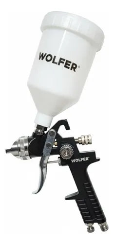 Pistola De Pintar Wolfer Neumatica Gravedad Hvlp 600cc