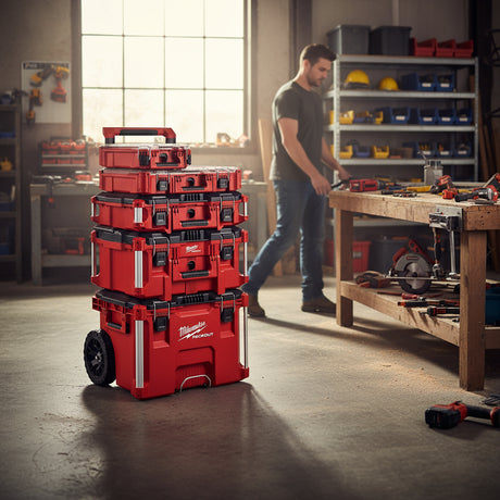 Torre de 5 Cajas de herramientas Modular Packout de Milwaukee 10
