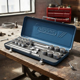 Juego De Enchufes Pieza De 25 Piezas Con Funda Gedore