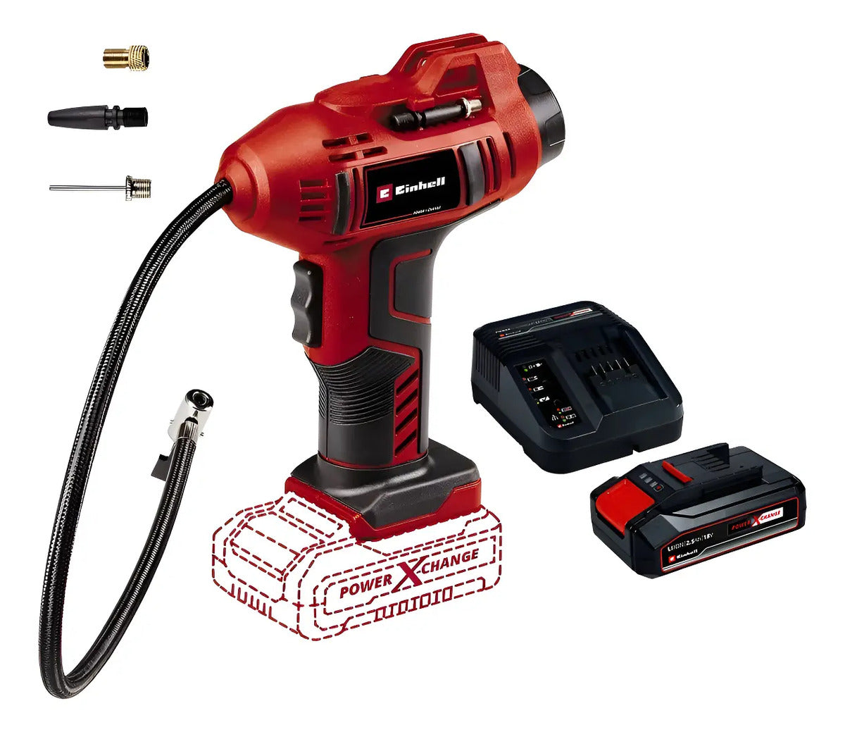 Compresor Inalámbrico 18v Einhell + Batería Y Cargad Maletin