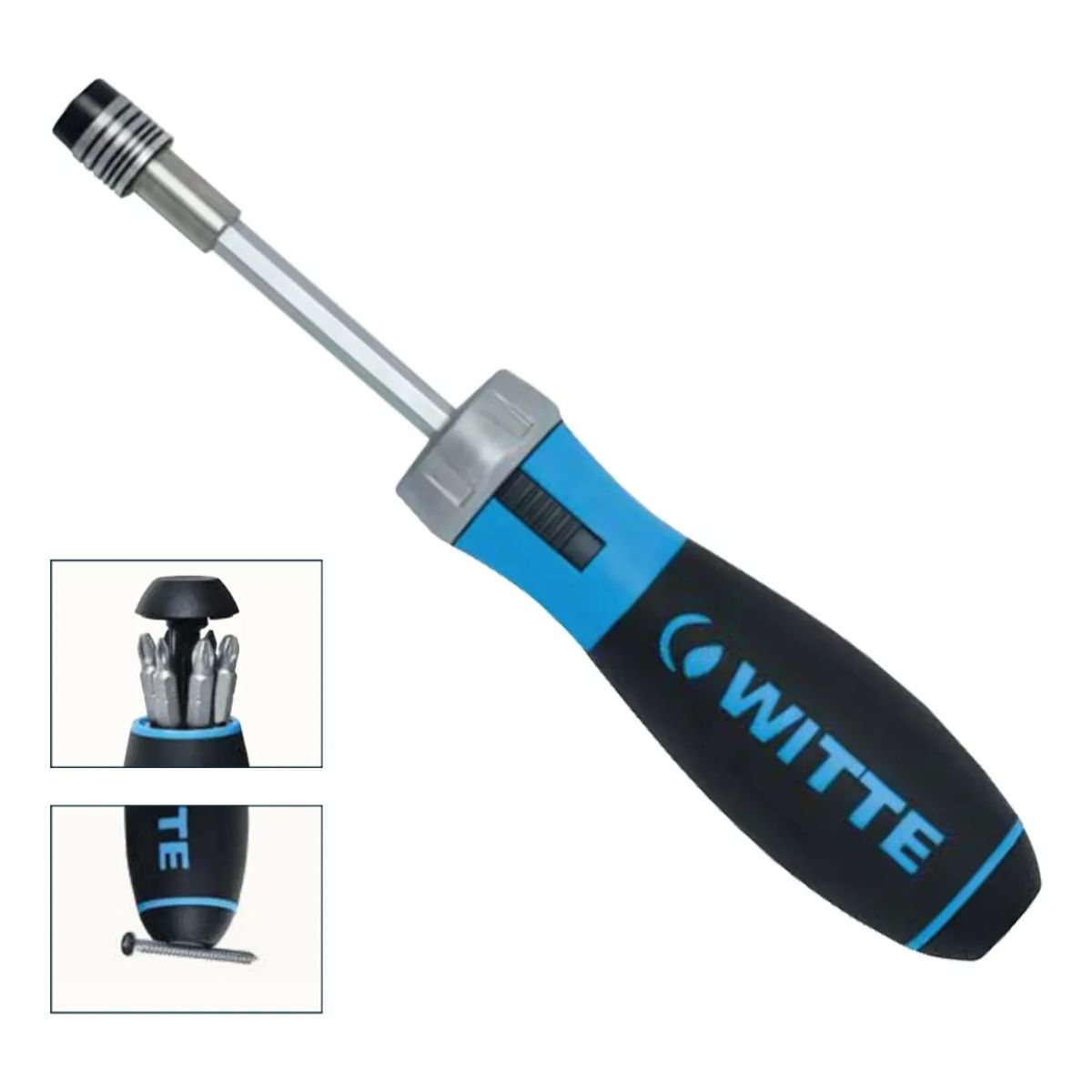 Destornillador Criquet con Puntas Intercambiables Witte 468021 Magnético