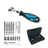 Destornillador Carraca WITTE Ratchet con Cargador de Puntas