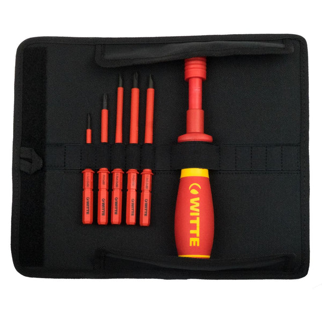 Destornillador Torque Witte VDE + 5 Varillas Aisladas