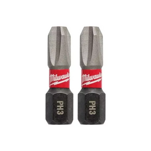 2 puntas de impacto Ph3 x 25 mm 48-32-4413 Milwaukee. Frente