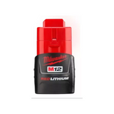 Batería 12v 1,5ah Red Lithium M12 Milwaukee 48-11-2401. Frente