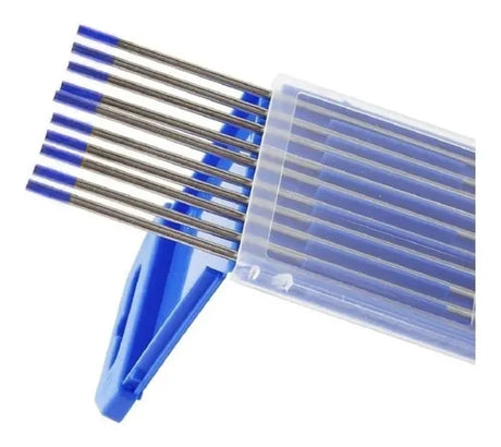 Electrodos De Tungsteno 1,6 Mm X 150 Mm Tig Punta Azul X 10 Unid
