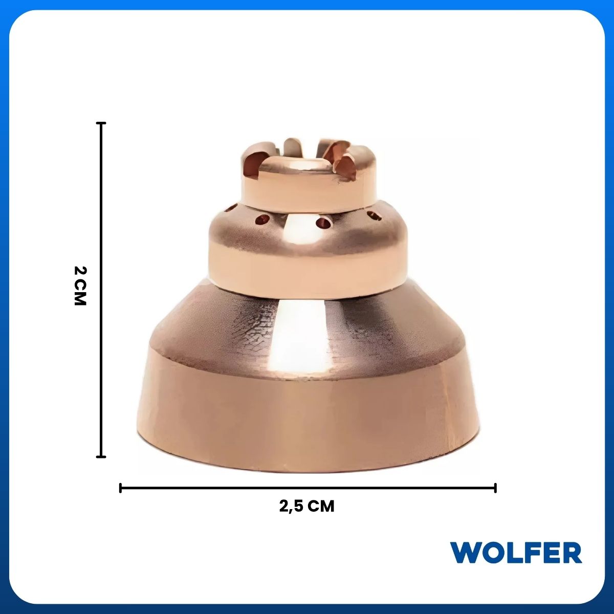 Escudo Wolfer Consumible Plasma compatible con Hypertherm 220674 Powermax 45