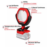 Lampara a bateria Einhell GC-OL 18/1500 Li-Solo