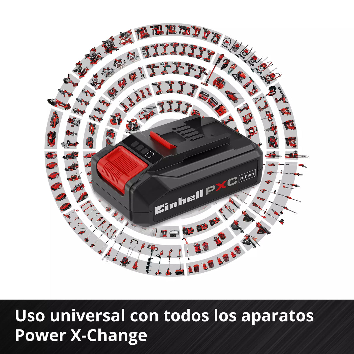 Starter Kit Batería 2.5 Ah 18V 720w y Cargador 3A PXC Einhell 4512097