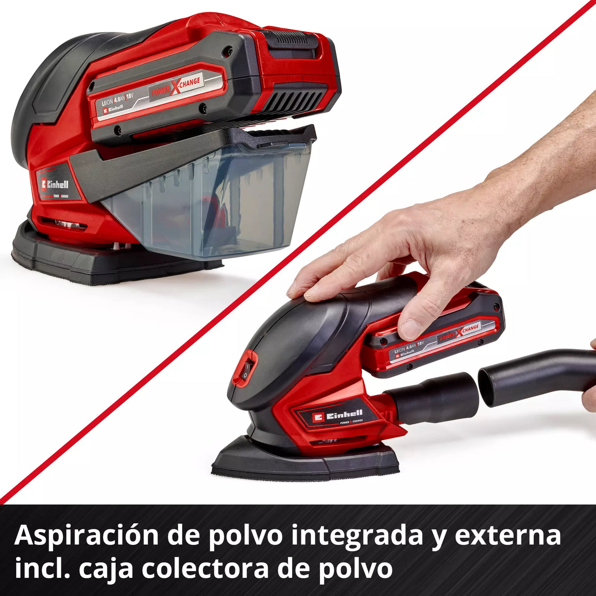 Lijadora Orbital Inalámbrica Einhell TE-OS 18/150 Li