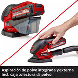 Lijadora Orbital Inalámbrica Einhell TE-OS 18/150 Li