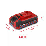 Batería Ion Litio 4.0 Ah 18V Sellada IP57 900w 600g PXC Einhell 4511627
