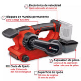 Lijadora de Banda Inalámbrica 18V - Einhell TP-BS 18/457 Li BL - Solo