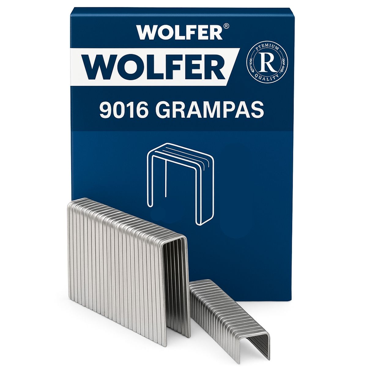 Grapas de 5,7 mm para engrampadora neumática, fabricadas con materiales certificados.