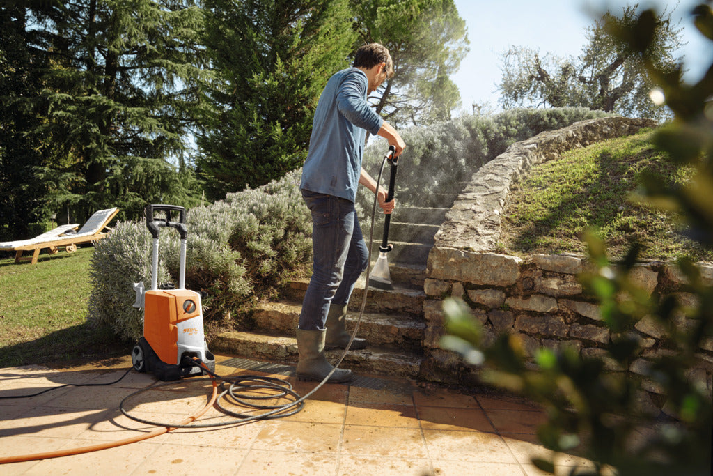 Hidrolavadora  + Lanza C/picos Acoples Rápido Stihl Re 110 uso