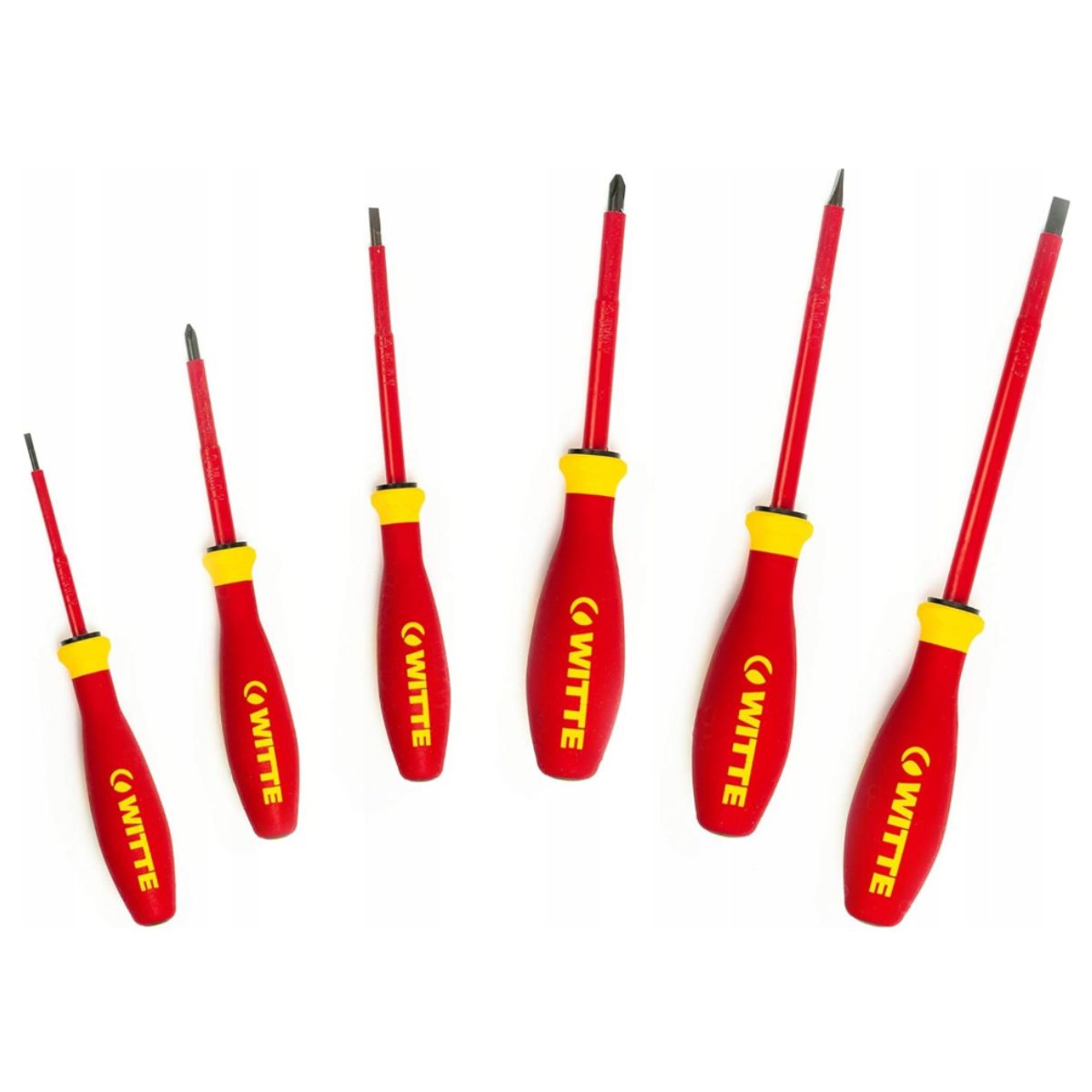Juego Destornilladores Aislados 1000V Witte MAXX VDE Slim 6 Piezas