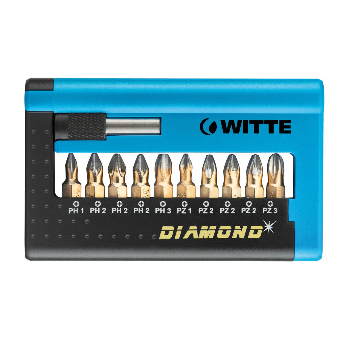 Juego Trinquete Witte Combit-Box Diamond 11 Piezas PH PZ 1/4" 28462