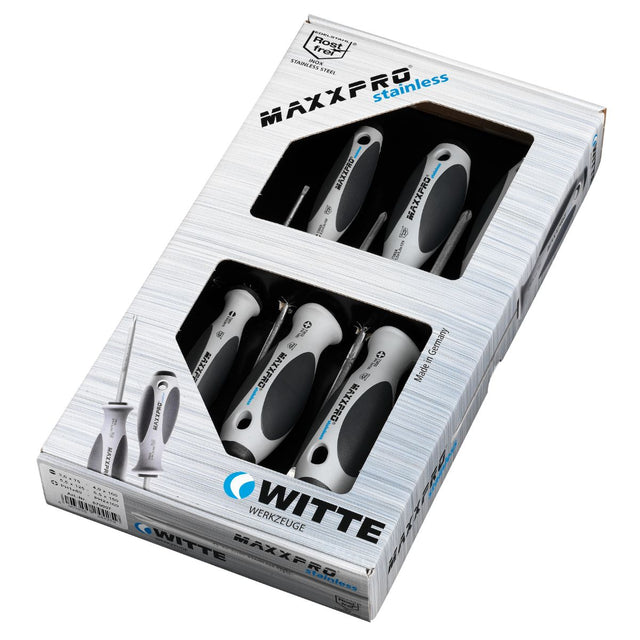 Juego de Destornilladores Witte Maxxpro Inoxidable PH y Plano 5 Piezas