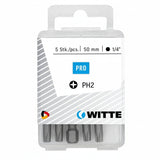 Juego de Puntas PH2 Witte Pro Bit 50 mm 1/4"