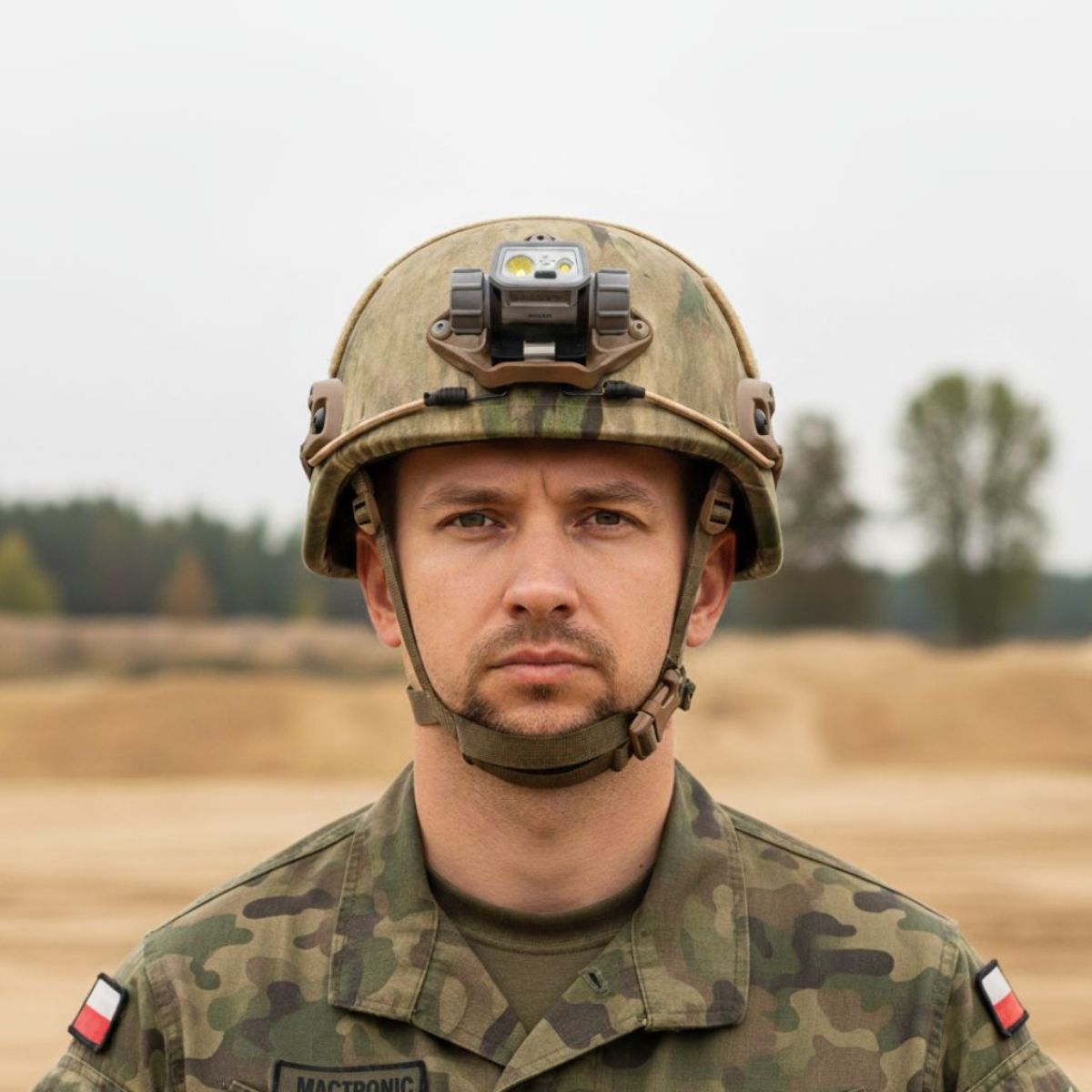 Linterna Frontal Táctica Mactronic Prism 650 Lm NVG USB-C