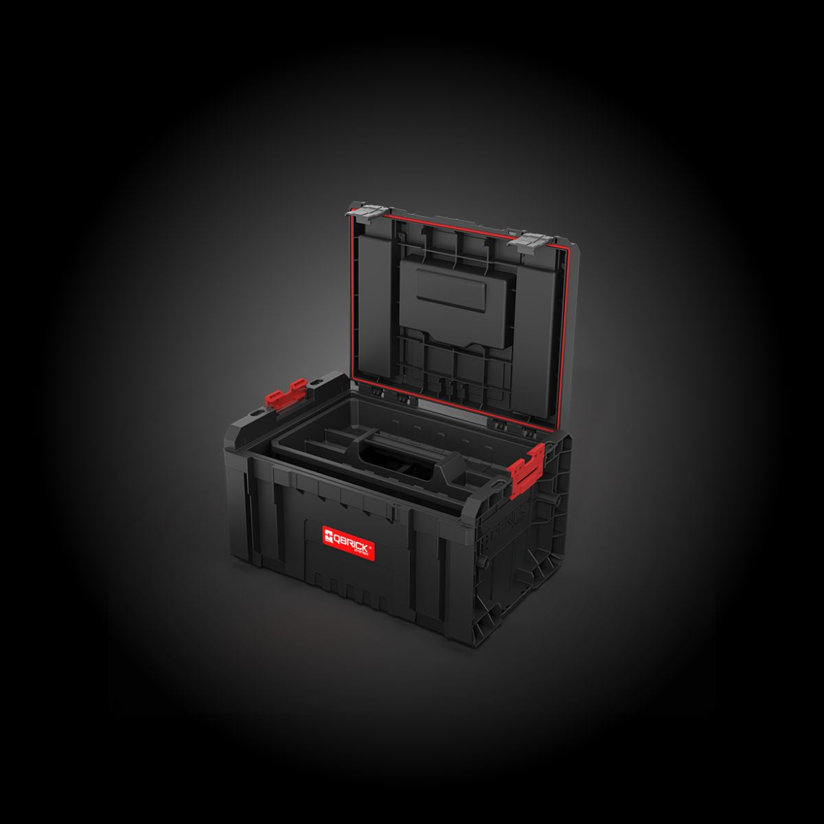 Carro Porta Herramientas 3 Piezas Qbrick Pro Modular Organizador caja abierta